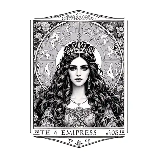 The Empress Tarot tattoo design idea