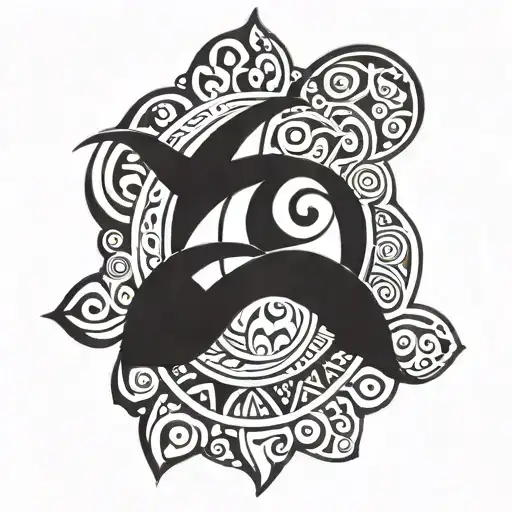 Taíno indigenous symbol tattoo design idea