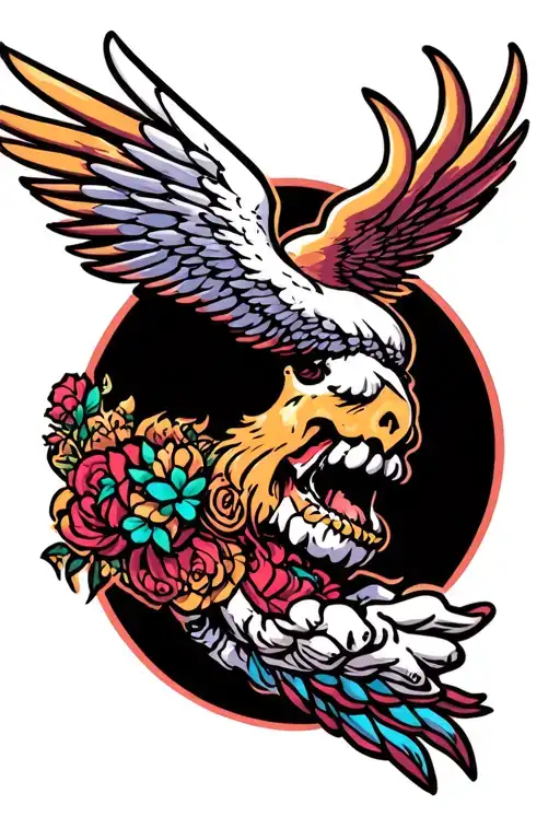 fourth wing tattoo design idea