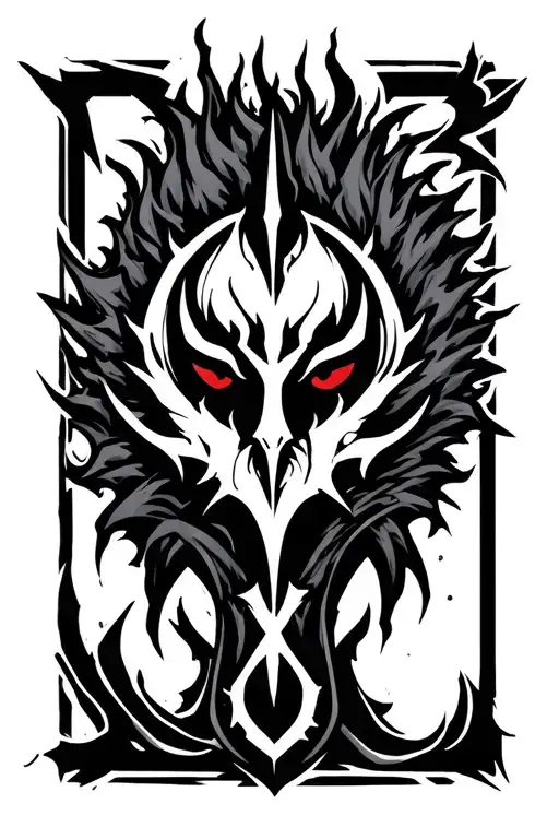 Berserk brand of sacrifice symbol tattoo design idea