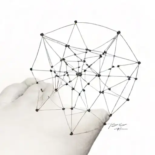 web on the elbow from a microchip tattoo design idea