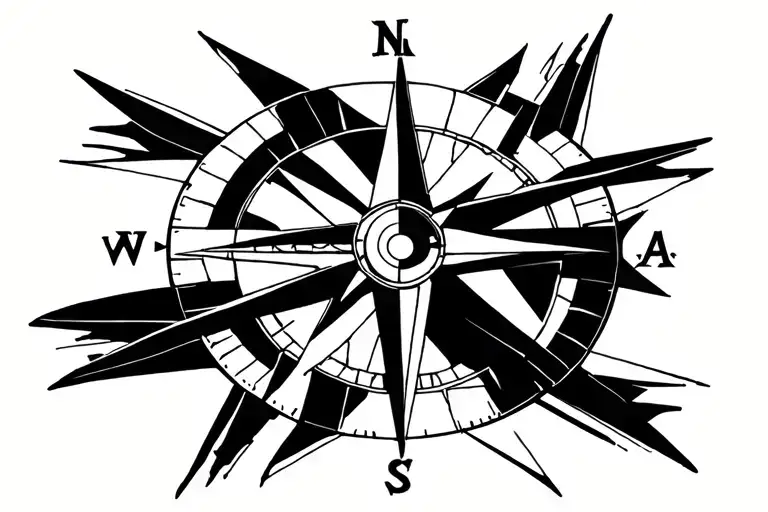 Nautical Compass tattoo design idea