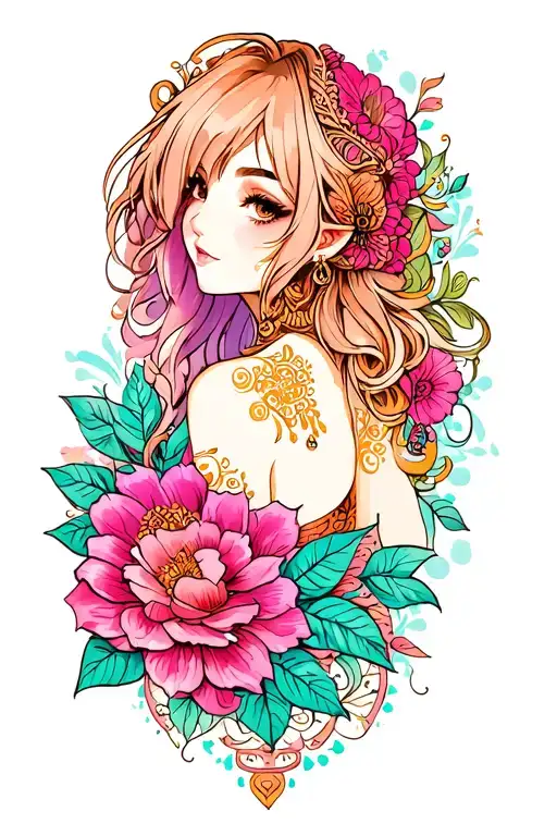 Henna Inspired Tattoo With tattoo design idea