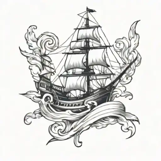 sailer jerry style tattoo design idea