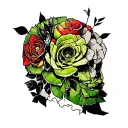 BEAUTIFULLY BROKEN PERFECTLY IMPERFECT tattoo design idea