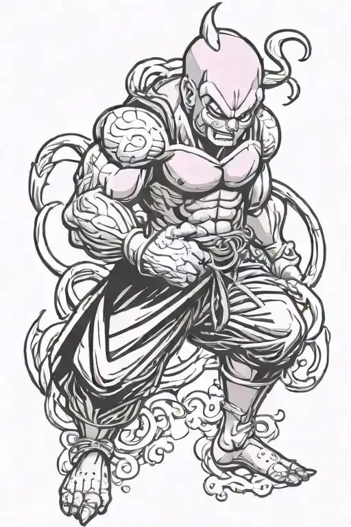 majin boo tattoo design idea
