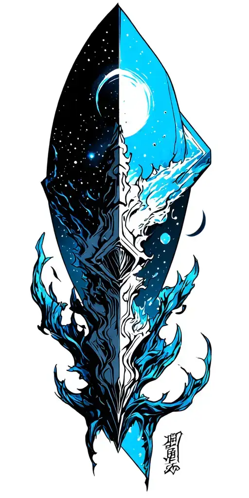 Universum, Meteor Logo Final Fantasy 7, Studio Ghibli inspired tattoo design idea