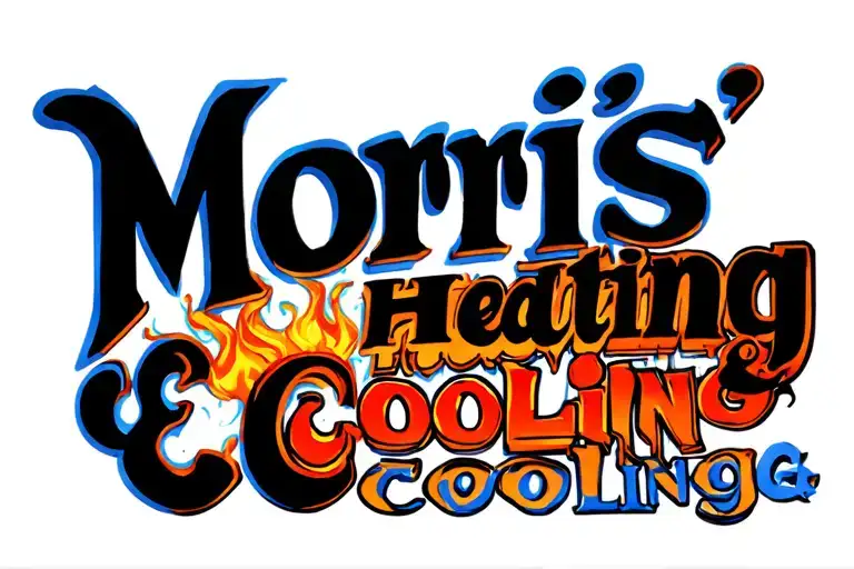 "Morris’ Heating & Cooling" heating and cooling design tattoo design idea