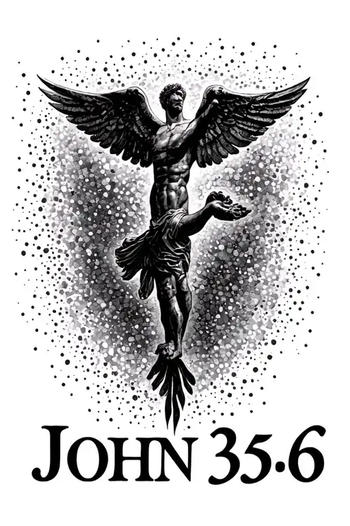 John 3:16 words tattoo design idea