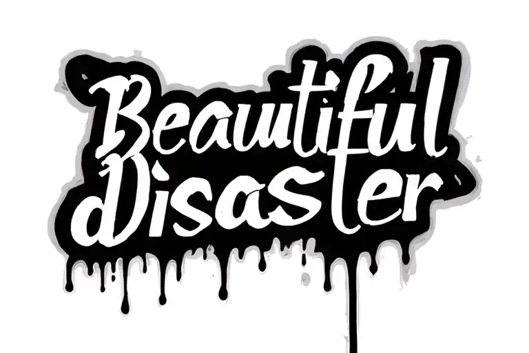 "Beautiful disaster" "Beautiful disaster" bpd tattoo design tattoo design idea