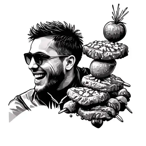 kebab, coldplay and chase and status tattoo design idea