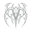 diablo minimal line art design tattoo design idea