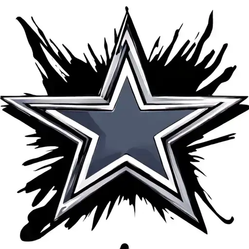 dallas cowboy star tattoo design idea