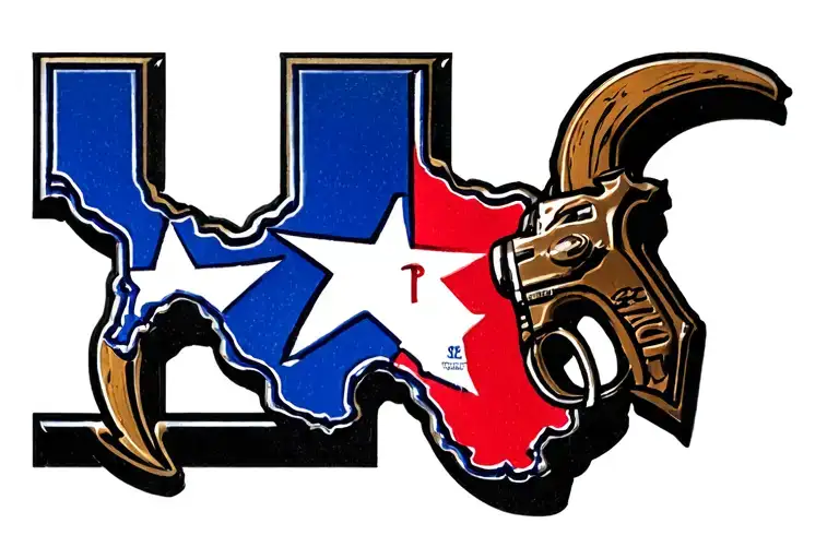 Write texas texas texas rangers logo tattoo design idea
