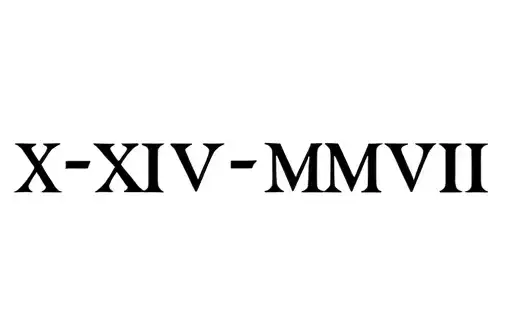 "X•XXIV•MMVIII." tattoo design idea