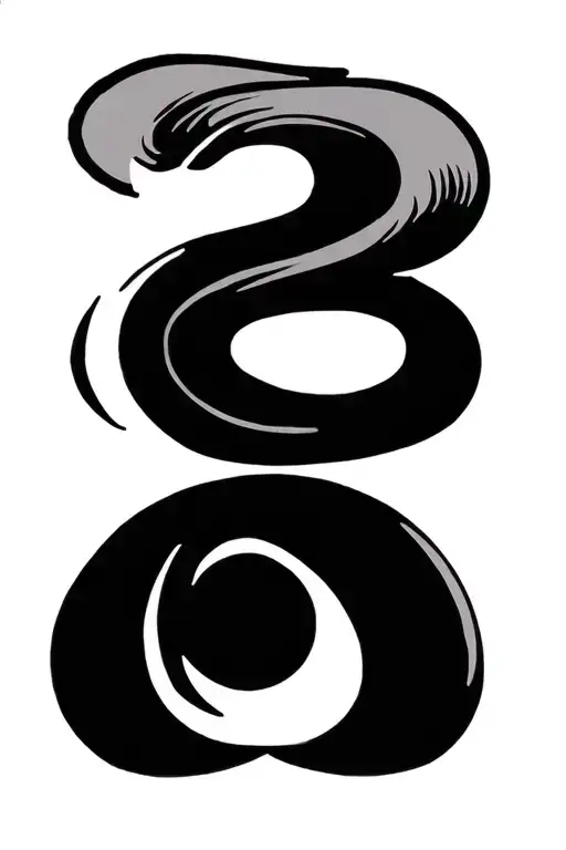 Boredom symbol tattoo design idea