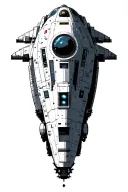 warp speed spaceship tattoo design idea