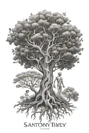 anatomy family tree tattoo design idea