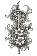 date 1992 surrounded by fleurs-de-lys tattoo design idea