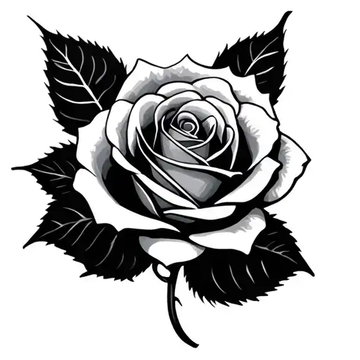 999 rose made tattoo design idea