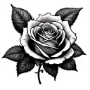 999 rose made tattoo design idea