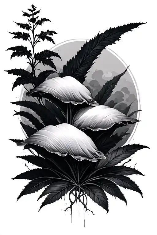 brush strokes, nature inspired tattoo featuring tattoo design idea