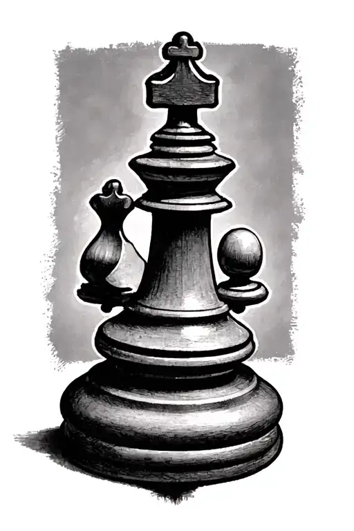 Chess Pieces bishop chess piece tattoo design idea