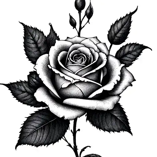 Penelope rose tattoo design idea