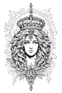 loyalty is royalty ambiagram tattoo design idea