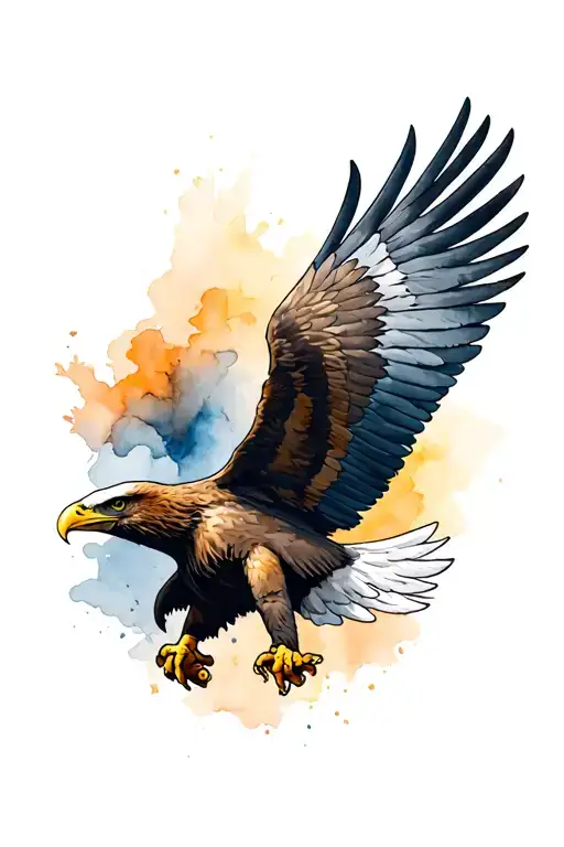 eagle wings u s army tattoo design idea