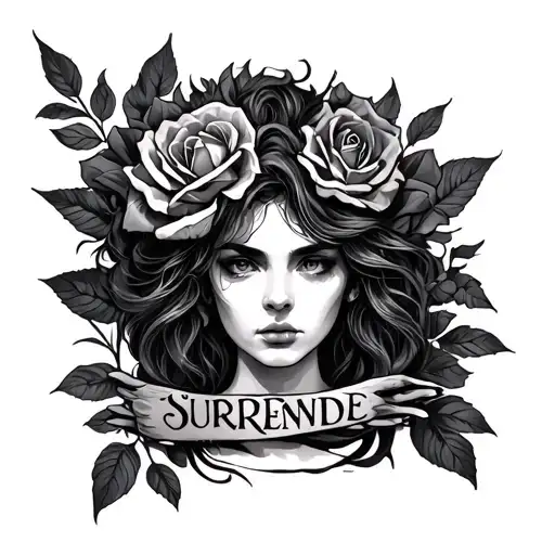 Surrender tattoo design idea