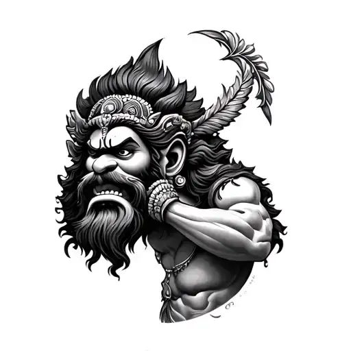 Narasimha Swamy tattoo design idea