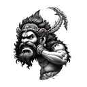 Narasimha Swamy tattoo design idea