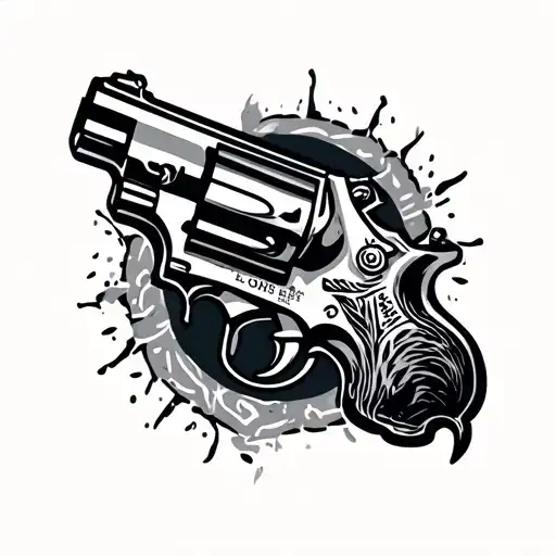 guns and cartels  tattoo design idea