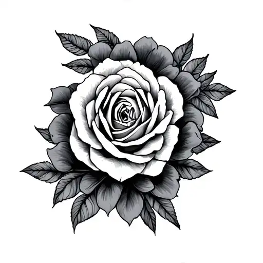 surrender and be present tattoo design idea