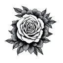 surrender and be present tattoo design idea