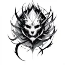 igris solo leveling tattoo design idea