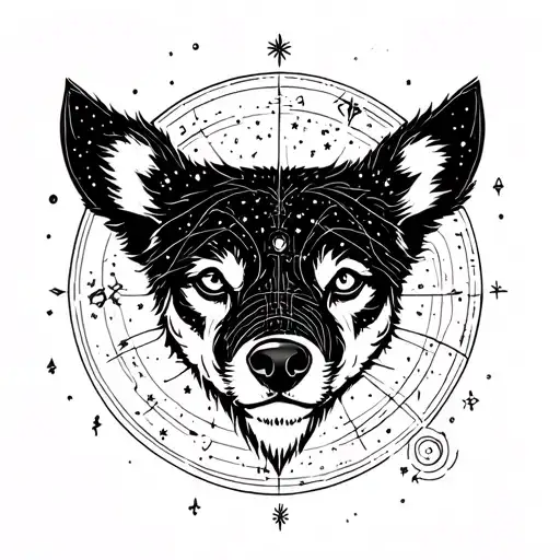major ursa major constellation tattoo design idea