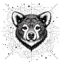 major ursa major constellation tattoo design idea