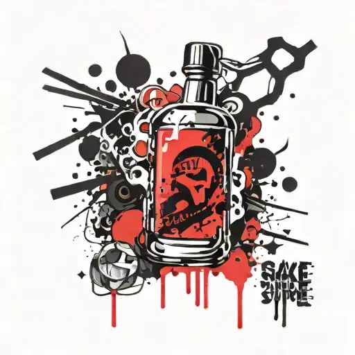 spartan sake tattoo design idea