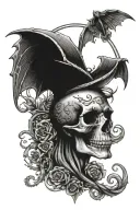 Gothic 90s  tattoo design idea