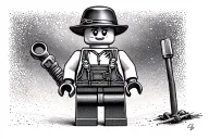 Lego lederhosen tattoo design idea