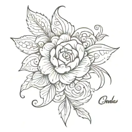 wife name(Chandu) tattoo design idea