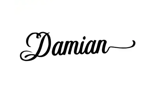 "10:38 Damian" tattoo design idea