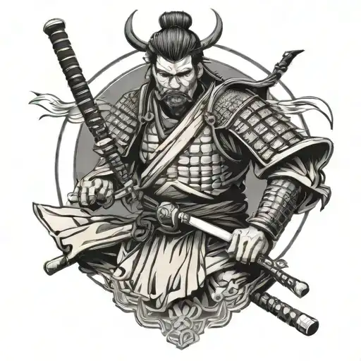 ronin samurai tattoo design idea