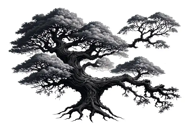 poisoned tree tattoo design idea