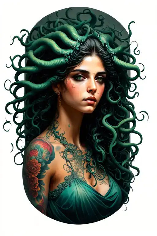 medusa tattoo design idea