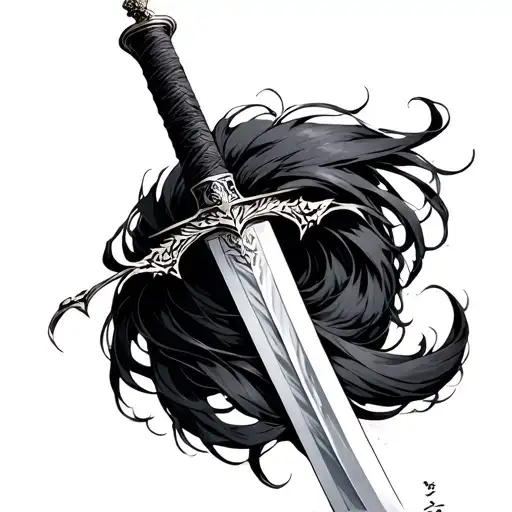 Byakuya Sword tattoo design idea