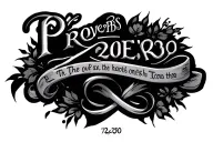 Proverbs 20:30 tattoo design idea