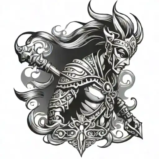 Karna tattoo design idea